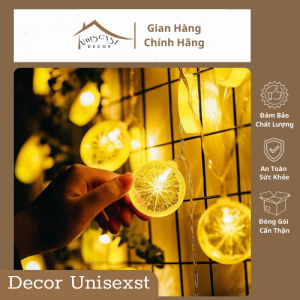 Dây Đèn Led Bóng Hình Lát Chanh Trang Trí Tiệc ()